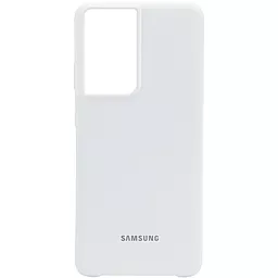 Чехол Epik Silicone Cover Full Protective (AA) Samsung G998 Galaxy S21 Ultra White