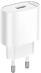 Сетевое зарядное устройство Hoco C109A 2.1a USB-A home charger white - фото Сетевое зарядное устройство Hoco C109A 2.1a USB-A home charger white