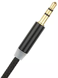 Аудіо кабель Gelius AUX mini Jack 3.5mm M/M Cable 1 м black - мініатюра 2