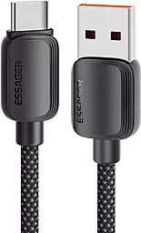 Кабель Essager Breeze USB-A - Type-C 100w 5a 1м cable Black (EXC7a-WL01-P) - фото Кабель Essager Breeze USB-A - Type-C 100w 5a 1м cable Black (EXC7a-WL01-P)