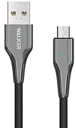 Кабель Walker C930 Intelligent USB-A - micro USB 15w 3.1a 1м cable Black - фото Кабель Walker C930 Intelligent USB-A - micro USB 15w 3.1a 1м cable Black