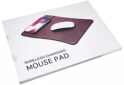 Коврик Promate AURAPAD-2 Wireless Charger Mouse Pad Brown - миниатюра 4