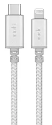 Кабель Moshi Integra USB Type-C - Lightning 15w 3a 1.2м сable Silver (99MO084105) - фото Кабель Moshi Integra USB Type-C - Lightning 15w 3a 1.2м сable Silver (99MO084105)