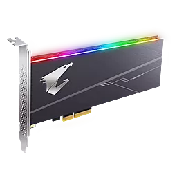 SSD Накопитель Gigabyte AORUS RGB AIC 512 GB M.2 HHHL (GP-ASACNE2512GTTDR) - фото SSD Накопитель Gigabyte AORUS RGB AIC 512 GB M.2 HHHL (GP-ASACNE2512GTTDR)