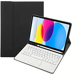 Чехол для планшета BeCover TouchPad с безпроводной клавиатурой для Apple iPad 10.9" (2022, 2024), iPad 11" (2025) Black (712375) - фото Чехол для планшета BeCover TouchPad с безпроводной клавиатурой для Apple iPad 10.9" (2022, 2024), iPad 11" (2025) Black (712375)