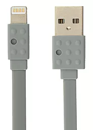 Кабель Remax Proda Lego USB-A - Lightning 10.5w 1.2м cable Gray (PC-01i) - фото Кабель Remax Proda Lego USB-A - Lightning 10.5w 1.2м cable Gray (PC-01i)