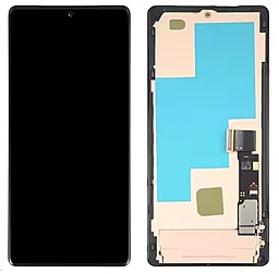 Дисплей Google Pixel 7 Pro с тачскрином и рамкой, оригинал, Black