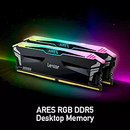 Оперативна пам'ять Lexar 32 GB (2x16GB) 6800 MHz Ares Gaming RGB (LD5U16G68C34LA-RGD) - мініатюра 6