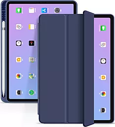 Чехол для планшета BeCover для Apple iPad Air 10.9" 2020, 2022, iPad Pro 11" 2018 Deep Blue (705511) - фото Чехол для планшета BeCover для Apple iPad Air 10.9" 2020, 2022, iPad Pro 11" 2018 Deep Blue (705511)