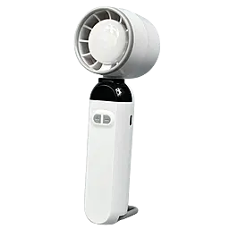 Портативний вентилятор NICHOSI Turbo F85 з акумулятором, 5 швидкостей, 18см White - фото Портативний вентилятор NICHOSI Turbo F85 з акумулятором, 5 швидкостей, 18см White