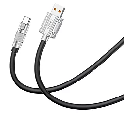 Кабель XO NB227 USB-A - Type-C 30w 6a 1.2м cable Black - фото Кабель XO NB227 USB-A - Type-C 30w 6a 1.2м cable Black