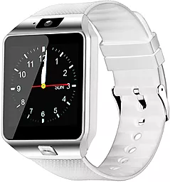 Смарт-часы UWatch Smart DZ09 Silver with White strap