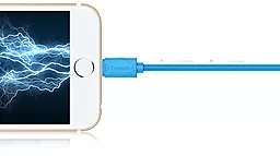 Baseus Yashine USB-A - Lightning 12w 2.4a 1м cable Sky Blue (CALUN-03) - миниатюра 3