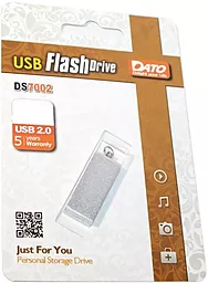 Флешка Dato 4 GB USB 2.0 (DT_DS7002s/4Gb) Silver - фото Флешка Dato 4 GB USB 2.0 (DT_DS7002s/4Gb) Silver