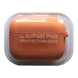 Cиликоновый чехол NICHOSI для Apple AirPods PRO 3 Orange - фото Cиликоновый чехол NICHOSI для Apple AirPods PRO 3 Orange