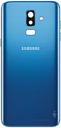 Задня кришка корпусу Samsung Galaxy J8 2018 J810 зі склом камери Blue - фото Задня кришка корпусу Samsung Galaxy J8 2018 J810 зі склом камери Blue