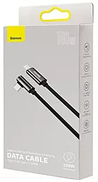 Кабель USB PD Baseus Legend Elbow 100w 5a USB Type-C - Type-C cable black (CATCS-01) - миниатюра 7