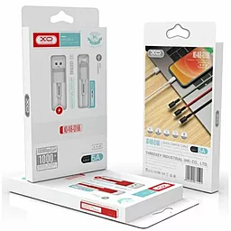 Кабель XO NB-Q166 USB-A - Lightning 12w 5a 1м cable Red - мініатюра 2 Кабель XO NB-Q166 USB-A - Lightning 12w 5a 1м cable Red - мініатюра 2