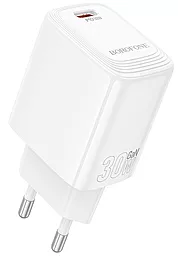 Сетевое зарядное устройство Borofone BN28 30w GaN PD USB-C fast charger white - фото Сетевое зарядное устройство Borofone BN28 30w GaN PD USB-C fast charger white