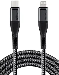 Кабель Glasscove SOLID USB Type-C - Lightning MFi 20w 2.4a 1m cable Space Gray (GS-02CL) - фото Кабель Glasscove SOLID USB Type-C - Lightning MFi 20w 2.4a 1m cable Space Gray (GS-02CL)