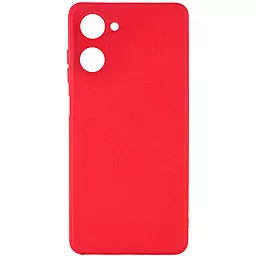 Чехол Silicone Case Candy Full Camera для Realme C33 Red