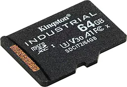 Карта памяти Kingston 64 GB microSDXC UHS-I (U3) V30 A1 Industrial (SDCIT2/64GBSP) - миниатюра 2