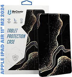 Чехол для планшета BeCover Smart Case для Apple iPad Air 11" M2 2024, M3 2025 Black Abstraction (711598) - фото Чехол для планшета BeCover Smart Case для Apple iPad Air 11" M2 2024, M3 2025 Black Abstraction (711598)