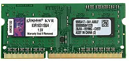 Оперативная память для ноутбука Kingston SO-DIMM DDR3 4GB 1600 MHz ValueRAM (KVR16S11S8/4)