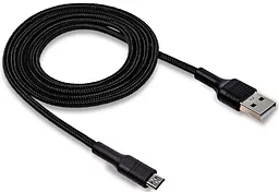 Кабель Walker C575 USB-A - micro USB 12w 2.4a 1м cable Black - фото Кабель Walker C575 USB-A - micro USB 12w 2.4a 1м cable Black