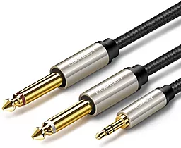 Аудіо кабель Ugreen AV126 AUX mimi Jack 3.5mm - 2xRCA M/M cable 2 м black (10615)
