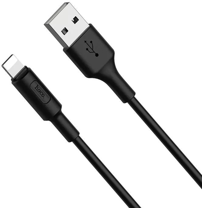 Кабель Hoco X25 Soarer Сharging USB-A - Lightning 10w 1м cable Black - фото 3