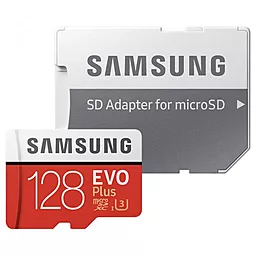 Карта памяти Samsung microSDXC 128GB Class 10 UHS-I U3 + SD-адаптер (MB-MC128GA/RU)