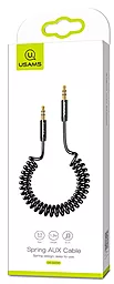 Аудио кабель Usams US-SJ256 AUX mini Jack 3.5mm M/M Cable 1.2 м black - миниатюра 3