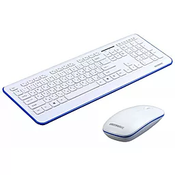 Комплект (клавиатура+мышка) Greenwave Nano 817 Set (R0013745) white-blue