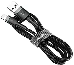 Кабель Baseus Cafule USB-A - Lightning 12w 2.4a 1м cable Black/Gray (CALKLF-BG1) - миниатюра 2 Кабель Baseus Cafule USB-A - Lightning 12w 2.4a 1м cable Black/Gray (CALKLF-BG1) - миниатюра 2