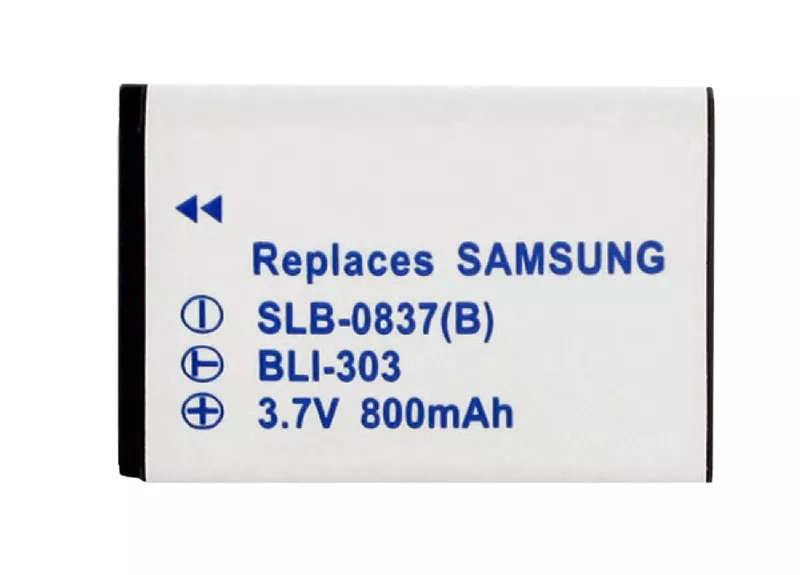 Аккумулятор для фотоаппарата Samsung SLB-0837B, Li (800 mAh) - фото 1