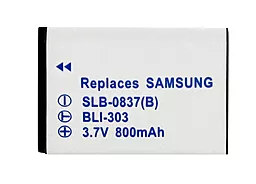 Аккумулятор для фотоаппарата Samsung SLB-0837B, Li (800 mAh) - фото Аккумулятор для фотоаппарата Samsung SLB-0837B, Li (800 mAh)