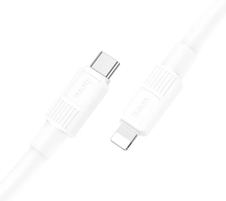 Кабель Hoco X84 USB Type-C - Lightning 20w 3a 1м PD сable White - фото 3