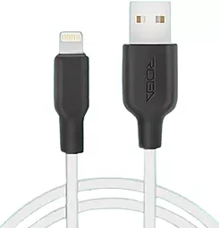 Кабель Ridea RC-M134 Soft Silico USB-A - Lightning 12w 2.4a 1м cable Black/White - фото Кабель Ridea RC-M134 Soft Silico USB-A - Lightning 12w 2.4a 1м cable Black/White