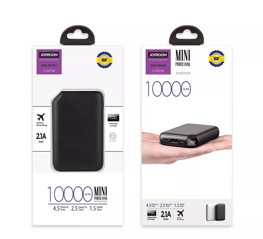 Повербанк Joyroom D-M196 Jane 10000 mAh Black - фото 2