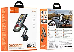 Вело-мото держатель Hoco CA101 Rider Magnetic Holder Black - миниатюра 4
