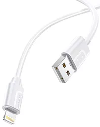 Кабель Borofone BX55 Harmony Silicone USB-A - Lightning 12w 2.4a 1м cable White - миниатюра 3 Кабель Borofone BX55 Harmony Silicone USB-A - Lightning 12w 2.4a 1м cable White - миниатюра 3