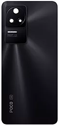 Задняя крышка корпуса Xiaomi Redmi K40S / Poco F4 со стеклом камеры 64MP, c логотипом "POCO" Night Black - фото Задняя крышка корпуса Xiaomi Redmi K40S / Poco F4 со стеклом камеры 64MP, c логотипом "POCO" Night Black