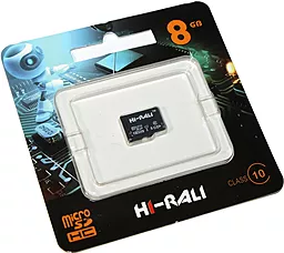 Карта пам'яті Hi-Rali microSDHC 8GB Class 10 UHS-I U1 (HI-8GBSD10U1-00) - фото Карта пам'яті Hi-Rali microSDHC 8GB Class 10 UHS-I U1 (HI-8GBSD10U1-00)