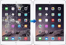 Заміна сенсора Apple iPad Air 2 (цена указана вместе с запчастью)