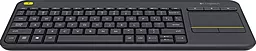 Клавіатура Logitech K400 Plus Dark (920-007147) Black - мініатюра 3