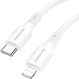 Кабель Borofone BX80 USB Type-C - Lightning 20w 3a 1м PD сable White - миниатюра 2
