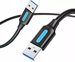 Шлейф (Кабель) Vention USB3.0 AM/AM 0.5м чорний (CONBD) - фото Шлейф (Кабель) Vention USB3.0 AM/AM 0.5м чорний (CONBD)