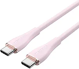 Кабель Vention USB Type-C - Type-C 100w 5a 1м PD cable Pink (TAWPF) - фото Кабель Vention USB Type-C - Type-C 100w 5a 1м PD cable Pink (TAWPF)