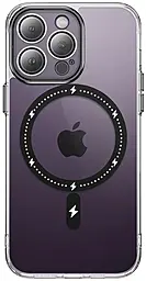 Чехол Epik TPU+PC Colorful with MagSafe для Apple iPhone 12 Pro Max Black - фото Чехол Epik TPU+PC Colorful with MagSafe для Apple iPhone 12 Pro Max Black